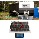 Zoternen - Solarpanel-set, 300 W, Monokristallines Silizium-solarpanel, Batterie-clip, Zigarettenanzünder-controller Und Saugnapf