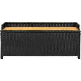 vidaXL Sitzbank 123 x 54 x 50 cm Schwarz