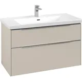 Villeroy & Boch Waschbeckenunterschrank Subway 3.0 2 Auszüge 97,3 x 57,9 x 47,8 cm Cashmere Grey