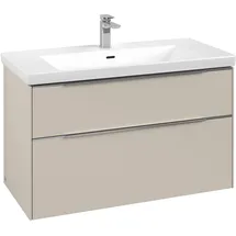 Villeroy & Boch Waschbeckenunterschrank Subway 3.0 2 Auszüge 97,3 x 57,9 x 47,8 cm Cashmere Grey