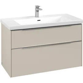Villeroy & Boch Waschbeckenunterschrank Subway 3.0 2 Auszüge 97,3 x 57,9 x 47,8 cm Cashmere Grey