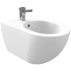 Creavit Wand Bidet Hängebidet Intimdusche Keramik verborgene Befestigung Weiß