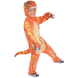 Underwraps Kostüm T-Rex orange, Dino-Overall für Jurassic Kids! orange 104-122