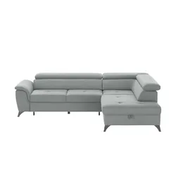 Twist Ecksofa  Aldeia ¦ silber ¦ Maße (cm): B: 252 H: 70 T: 200.0