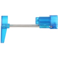 Worker - Schulterstütze mit Streben für NERF-Blaster - Blau-Transparent - Dartblaster Modding - Blaster-Tuning & Zubehör