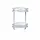 Relaxdays Badeckregal, Dusche, 2 Ebenen, 2 Haken, Wandmontage, HxBxT: 39 x 30 x 23 cm, Duschablage, Aluminium, silber
