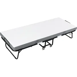 Homcom Klappbett mit Rollen klappbar Stahl+Schaumstoff