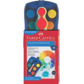 Faber-Castell Farbkasten Connector 12 Farben blau