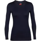 Icebreaker 260 Tech Crew Merino Langarm-baselayer - Midnight Navy - S