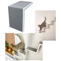 QLS Katzenstufe Katzenregal Kletterwand Wandmontage Katzentreppe Kletterstufe - 1 Stück