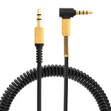 Yizhet Ersatz Audio Kabel Kompatibel mit Marshall Major 1 Major 2 Major 3 Marshall Monitor Kopfhörer mit Mikrofon Lautstärkeregler, 3,5mm Stecker Volumen Steuerung Kabel für Smartphone (Schwarz)