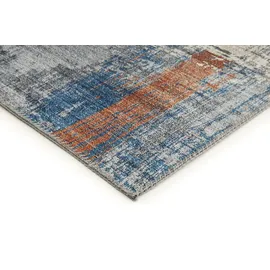 -luxor- living Polino Kurzflorteppich 80 x 150 cm Blau/Koralle