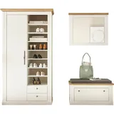 Home Affaire WESTMINSTER BESTSELLER Garderoben-Set 3 Stk. 120 x 40 x 180 weiß