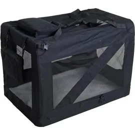 Estexo Hundebox Faltbox XXL Transporttasche faltbar Tierbox Hunde Schwarz