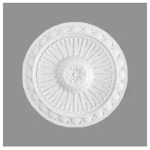 PROVISTON - Stuckrosette Polystyrol Durchmesser 280 mm Weiß Deckenrosette