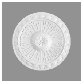 PROVISTON - Stuckrosette Polystyrol Durchmesser 280 mm Weiß Deckenrosette