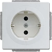 Busch-Jaeger Objektsteckdose 20 EUAB-83 Aluminium Silber 10 St.