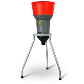 Eberth Elektrische Getreidemühle mit Standfuß, 1300 Watt Elektromotor, 13L Einfülltrichter, 400 kg/h, Schrotmühle mit Edelstahlklinge, fünf Siebe inkl., Zerkleinerer für Getreide, Futterherstellung