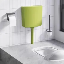 vidaXL Spülkasten Wasserzulauf Unten 3/6 L Olivgrün