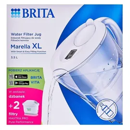 Brita Marella XL weiß 3,5 l + 2 Maxtra Pro Pure Performance Kartuschen