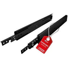 SOTech Schwerlastauszug KV2-100-H53-800 EH 800 mm, Schwarz 100 kg VarioSlide Einhandverriegelung mit Lock In Out