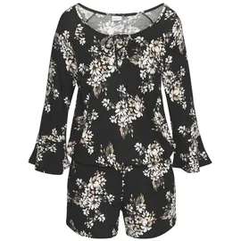 LASCANA Overall Damen schwarz-creme-bedruckt Gr.36
