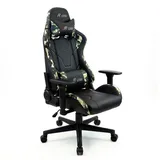 MCA Furniture McRacing Chefsessel Camouflage Grün/Schwarz