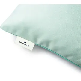 Tom Tailor Dekokissen TOM TAILOR HOME "Dove Signature" Gr. 1, grün (hellgrün, jade, unifarben), B:60cm H:0,5cm L:40cm, Baumwolle, Polyester, Dekokissen_Sitzkissen_Kissenhüllen, mit Paspel, Kissenhülle ohne Füllung, 1 Stück