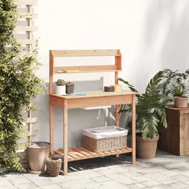 vidaXL Pflanztisch mit Waschbecken 147,5 x 44 x 139,5 cm