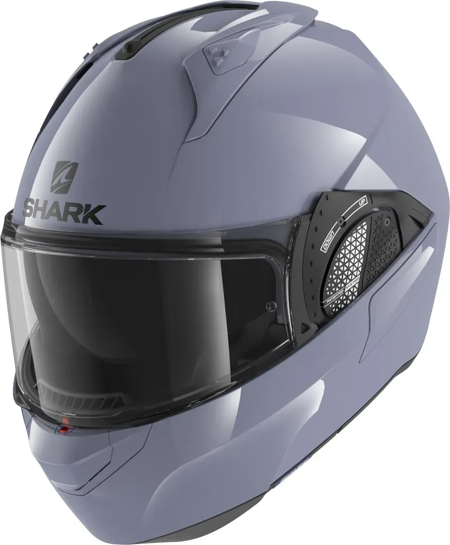 Shark Evo-GT Blank Klapphelm, grau, Größe XS für Männer
