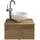 Saphir Waschtisch SAPHIR "Serie 6915 Waschschale mit Unterschrank für Gästebad, Gäste WC", braun (riviera eiche, riviera eiche, riviera eiche quer nb), B:51cm H:39,8cm T:35cm, Waschtische, Waschtisch, 51 cm breit, 1 Tür, Waschtischplatte, kleine Bäder, ohne 