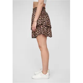 cloud5ive Miniröcke Damen Animalprint Braun/Schwarz L