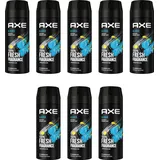 Axe Alaska Deo 8x 150ml Deospray Deodorant Bodyspray ohne Aluminium Herren Männer Men