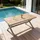Idimex Gartentisch 150 x 90 x 75 cm champagner/natur