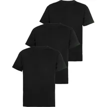 FRUIT OF THE LOOM FRUIT OF THE LOOM, Herren, Gr. S (44/46), schwarz (schwarz, schwarz, schwarz), Single Jersey, Obermaterial: 100% Baumwolle, Basic, schmal, Rundhals, ohne Bündchen, Shirts T-Shirt, mit Rundhalsausschnitt