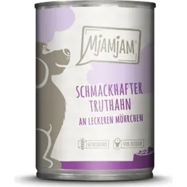 MjAMjAM Leckere Mahlzeit 400g Hundenassfutter 6 x 400 Gramm schmackhafter Truthahn an leckeren Möhrchen