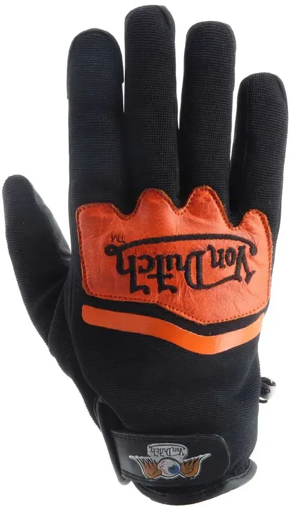 Von Dutch Hero Handschuhe - Black / Orange - 4XL