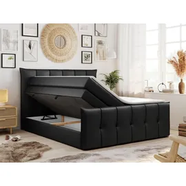 MKS King Boxspringbett 160 x 200 cm H3 Schwarz