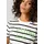 Aniston CASUAL T-Shirt ANISTON CASUAL, Damen, Gr. 48, schwarz (wollweiß, schwarz, apfelgrün), Single Jersey, Obermaterial: 100% Baumwolle, geringelt, gestreift, lässig geschnitten hüftlang, Rundhals, Shirts T-Shirt, im Streifen-Dessin mit Statement-Schriftzug