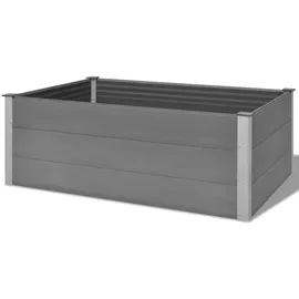 vidaXL Garten-Hochbeet WPC 150 x 100 x 54 cm Grau
