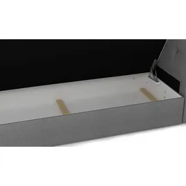 Fun Möbel Boxspringbett Schlafzimmerbett KERLON 180x200cm Grau inkl.Bettkasten - Grau