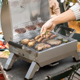 Royal Gourmet Tragbarer Gasgrill edelstahl