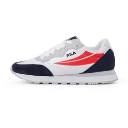 Sneaker FILA "FILA HYPERT", Gr. 42, weiß, fila navy, fila rot, Synthetik, Textil, Leder, sportlich, Schuhe