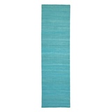 morgenland Wollteppich »Kelim Teppich handgewebt türkis«, rechteckig, blau