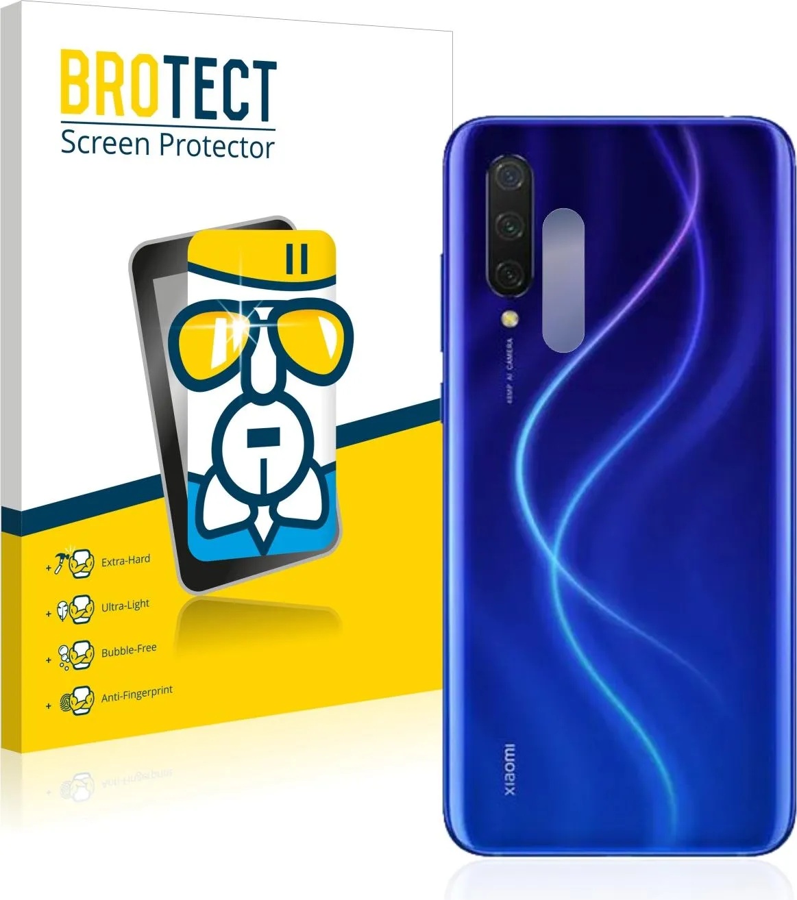 BROTECT AirGlass Panzerglasfolie (1 Stück, Xiaomi Mi 9 Lite), Smartphone Schutzfolie