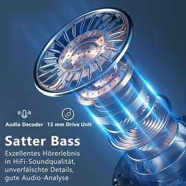 UC-Express® In-Ear Bluetooth Kopfhörer kabellos mit Mikrofon für Xiaomi Earbuds Ohrhörer - Schwarz