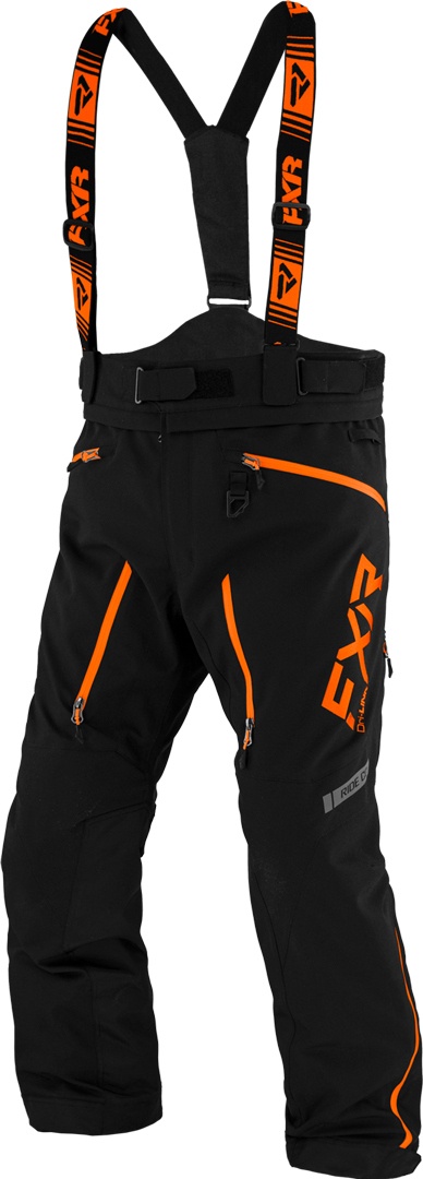 FXR Mission Lite Latzhose, schwarz, Größe 2XL für Männer