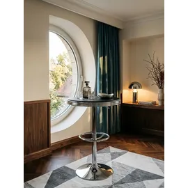 KADIMA DESIGN Retro-Bartisch rund 60 x 68 cm Grau