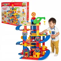 Coil Spiel-Parkgarage Autogarage, Parkhaus, Tower Garage, Parkgarage (110-tlg), Aufzug, Autowaschanlage, Kran, Autos, 6 oder 7 Etagen 94,5 cm
