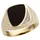 FIRETTI Siegelring Schmuck Geschenk Gold 333 Herrenring Farbsteinring Onyx, mit Onyx - mit Brillant gelb|goldfarben|schwarz 20